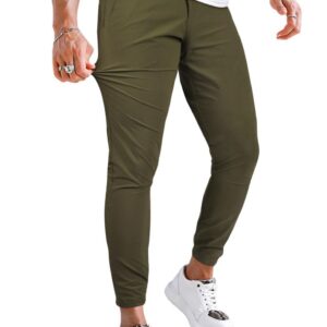 Men's Stretch Golf Joggers – Slim Fit Tapered Pants with Pockets